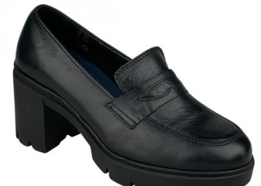 Γυναικεία Δερμάτινα Μοκασίνια | Υφαντίδης | 502060 | Μαύρο - Υφαντίδης - 